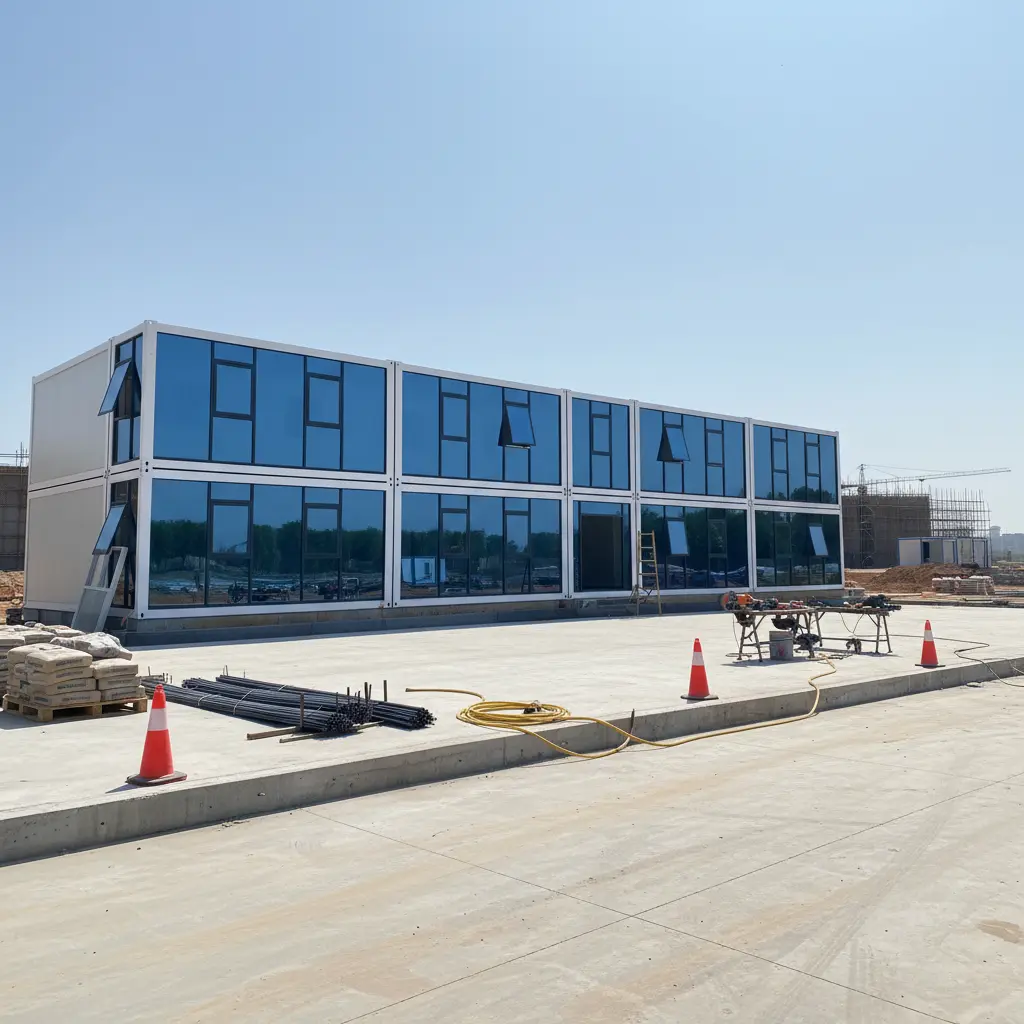 Custom camp facilities for dining ablution laundry clinic and support buildings