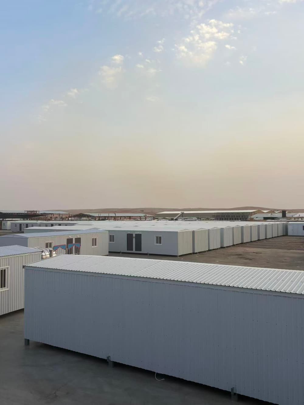EPC labor camp delivered by Saudind — 320 prefab container units, Riyadh