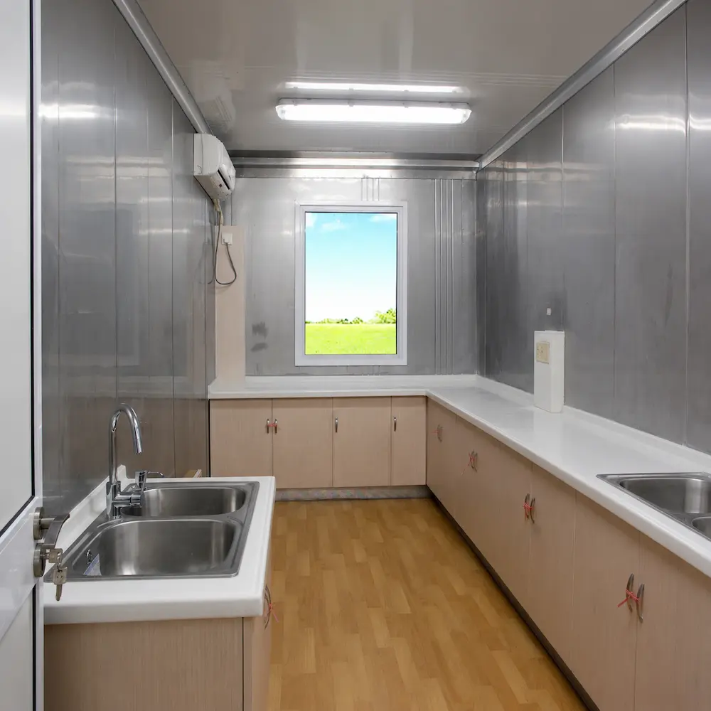 Container kitchen unit for project camp