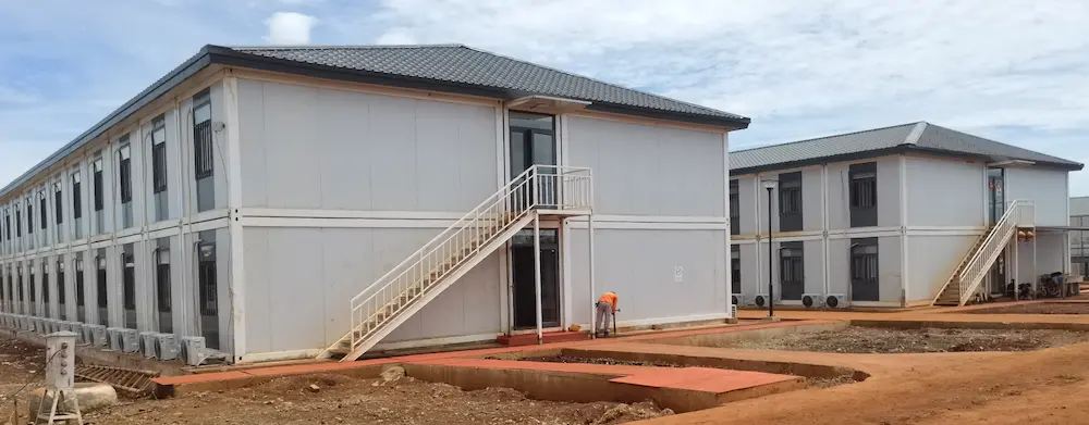 Worker dormitory prefab container block in Tabuk