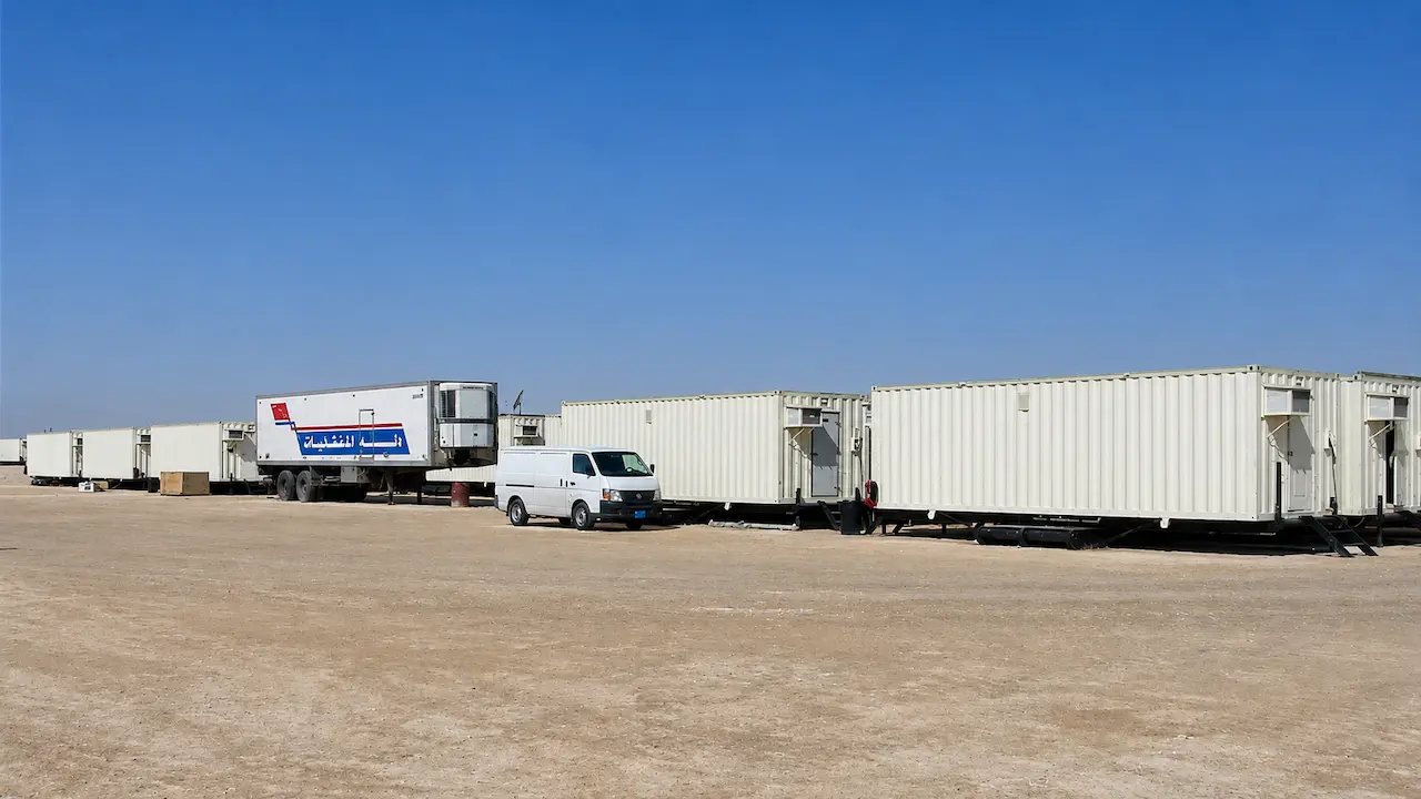 Labour camp accommodation units for Saudi worker camps