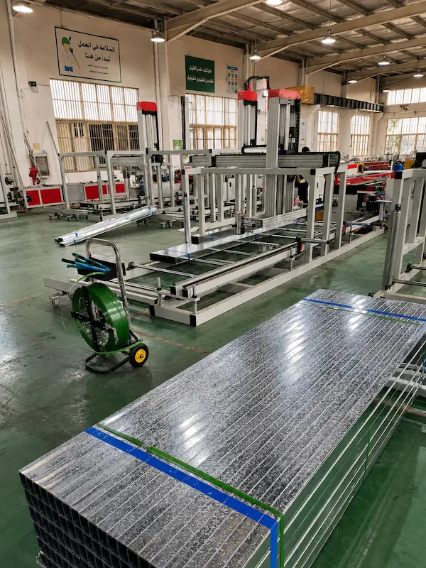 Saudind Saudi factory workshop for portable toilet cabin manufacturing
