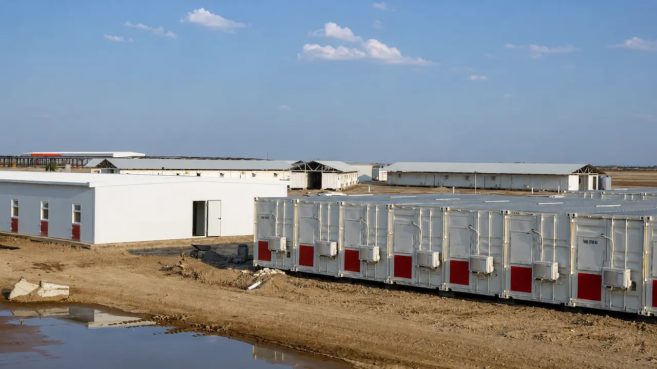 Oil and gas remote modular camp with accommodation dining hall clinic and MEP support