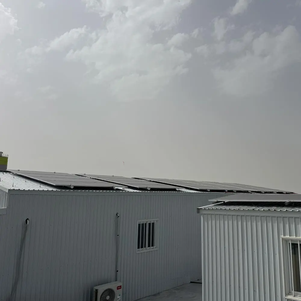 Dammam temporary camp facilities upgrade with light steel reinforcement and energy support